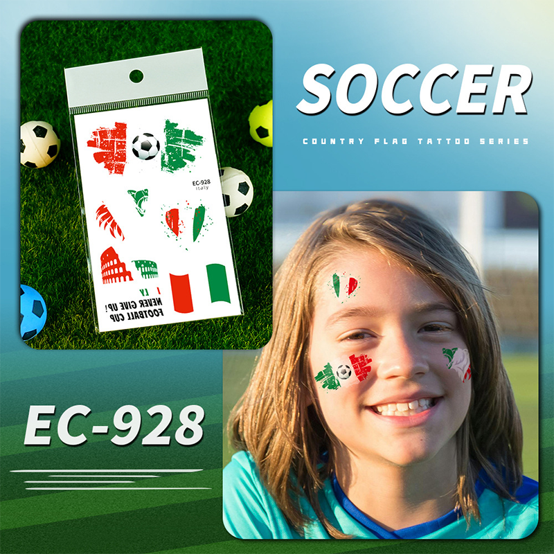 ✨⚽ 2026 World Cup Flag-themed Temporary Tattoos | Waterproof temporary tattoos designed specifically for football | A refreshing alternative to make-up