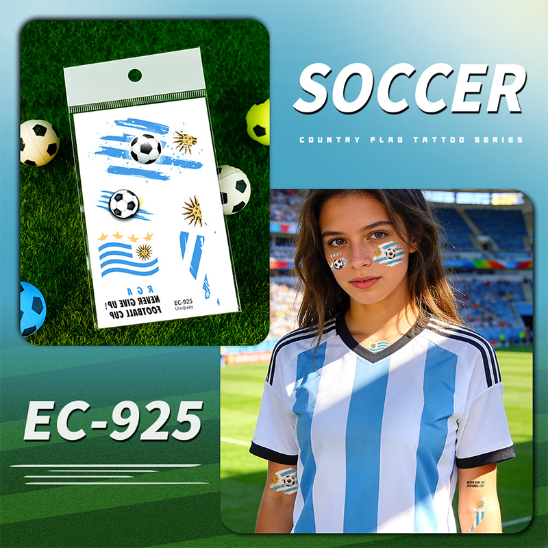 ✨⚽ 2026 World Cup Flag-themed Temporary Tattoos | Waterproof temporary tattoos designed specifically for football | A refreshing alternative to make-up