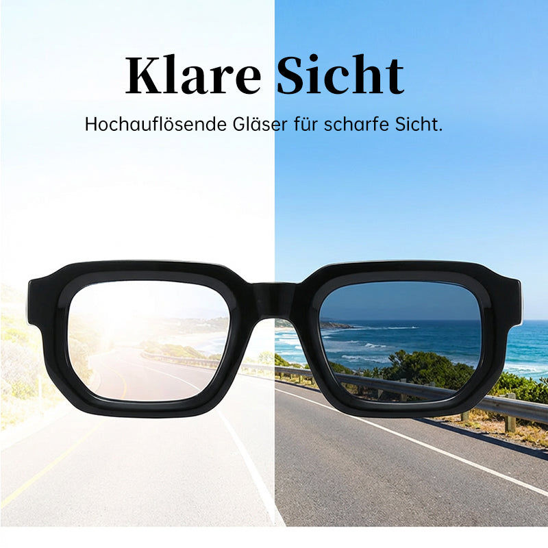 New retro-style minimalist square-frame sunglasse