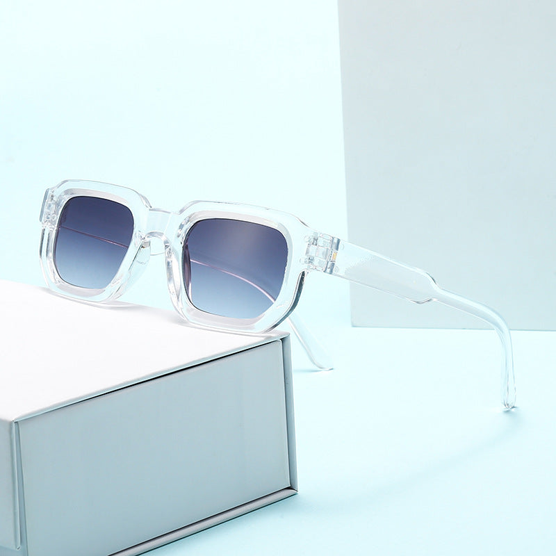 New retro-style minimalist square-frame sunglasse