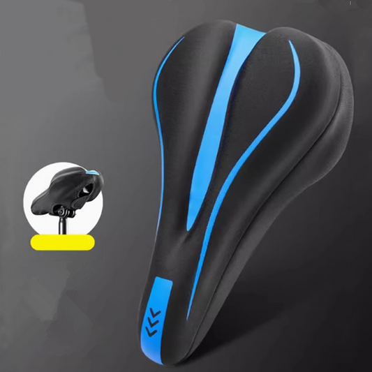 Highly elastic silicone bicycle seat cove