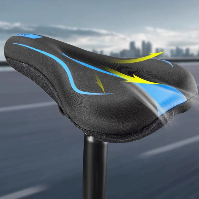 Highly elastic silicone bicycle seat cove