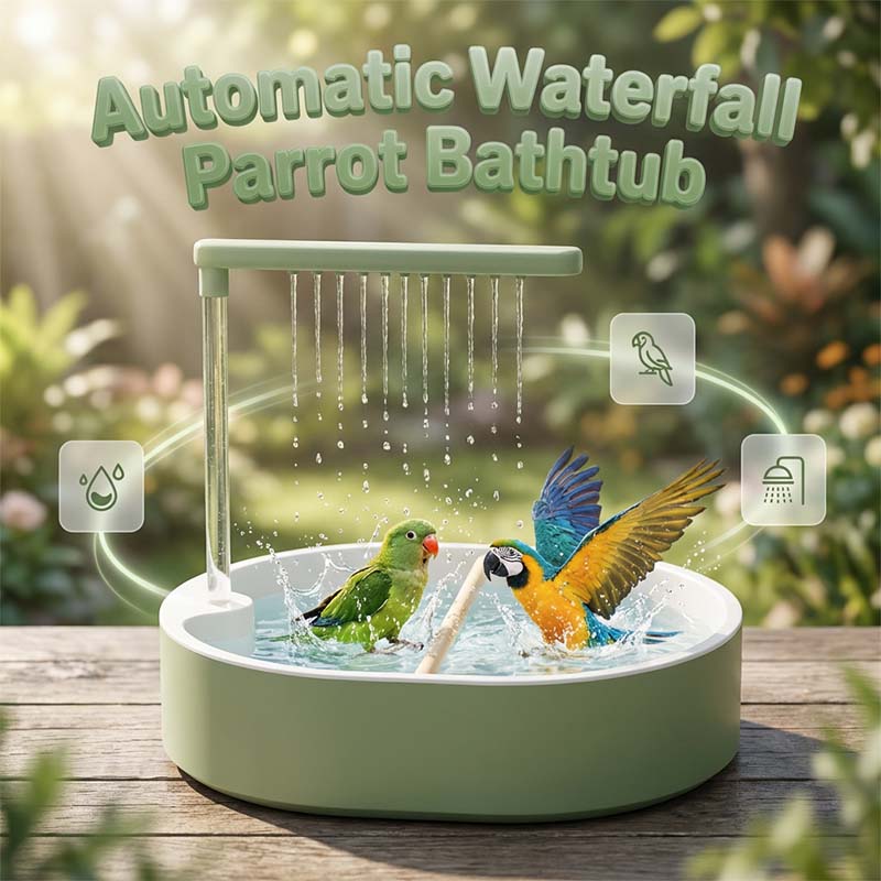 🐦 LIMITED-TIME SALE! 🚿 Electric Bird Bath with Rain Shower & Perch – Safe, Quiet Pump for Happy Birds 🛀