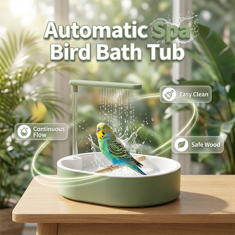 🐦 LIMITED-TIME SALE! 🚿 Electric Bird Bath with Rain Shower & Perch – Safe, Quiet Pump for Happy Birds 🛀