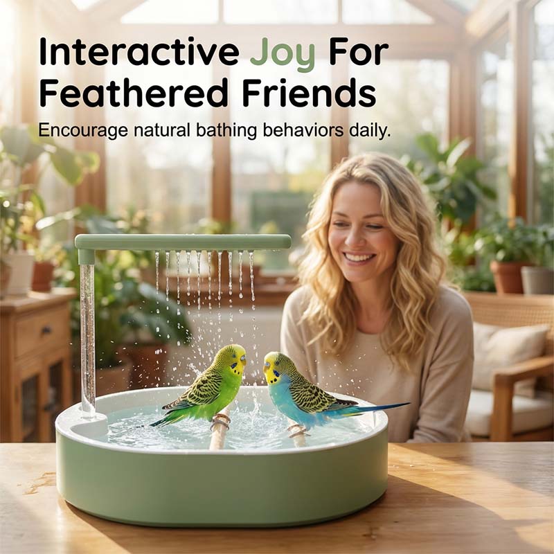 🐦 LIMITED-TIME SALE! 🚿 Electric Bird Bath with Rain Shower & Perch – Safe, Quiet Pump for Happy Birds 🛀