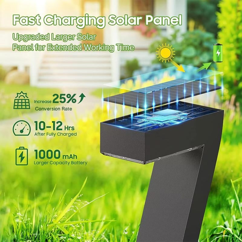 🔆Solar-Powered Courtyard 7-Shaped Ground Light🏡💡Highly efficient solar energy, weatherproof, no electricity costs💰