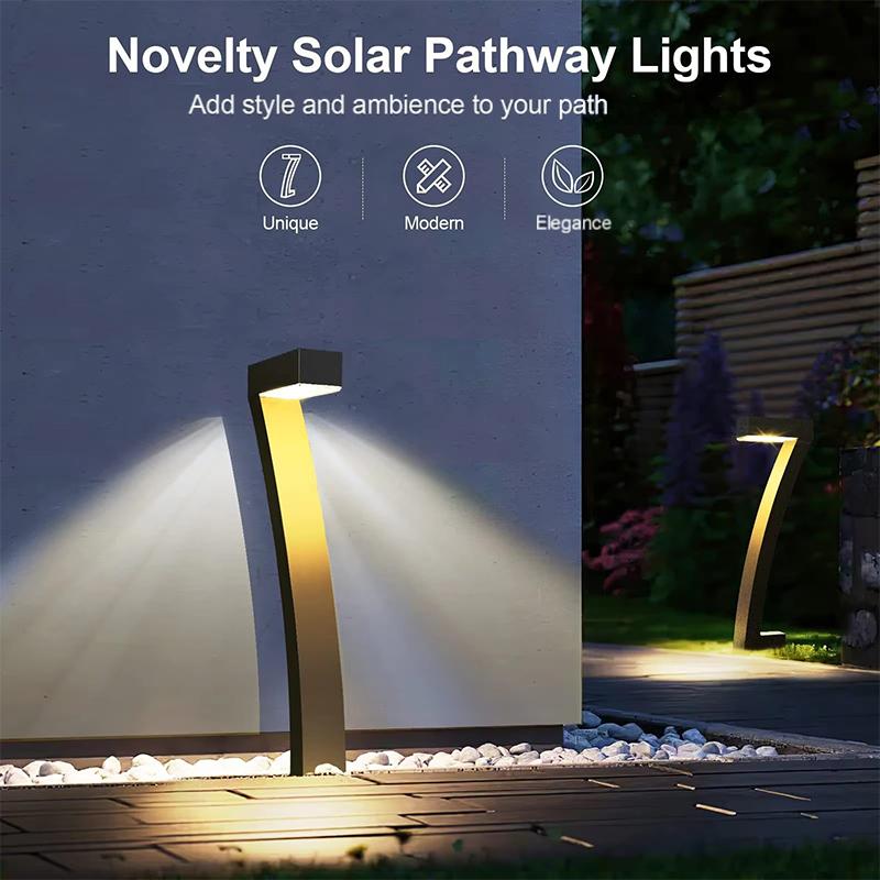🔆Solar-Powered Courtyard 7-Shaped Ground Light🏡💡Highly efficient solar energy, weatherproof, no electricity costs💰