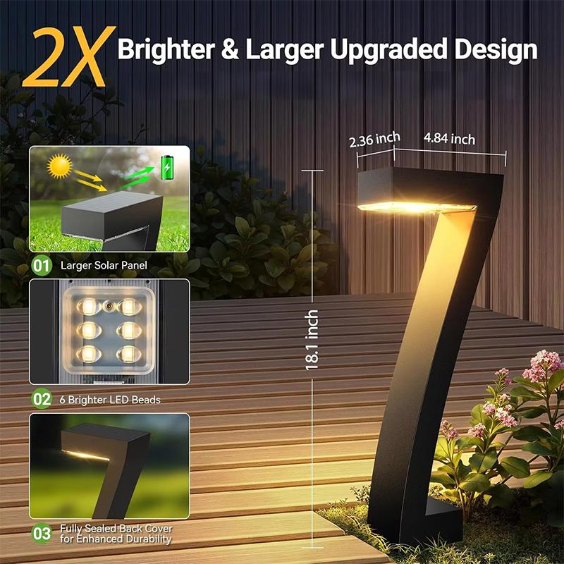🔆Solar-Powered Courtyard 7-Shaped Ground Light🏡💡Highly efficient solar energy, weatherproof, no electricity costs💰