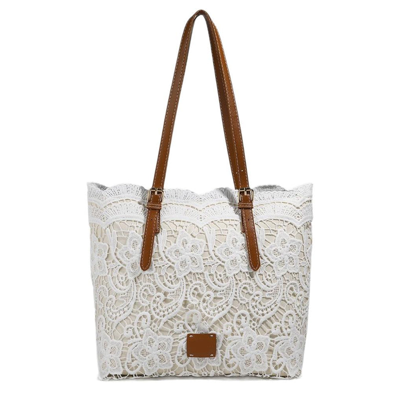 👛 Vintage Lace Shoulder Bag – Elegant, Spacious, Adjustable Strap 💼