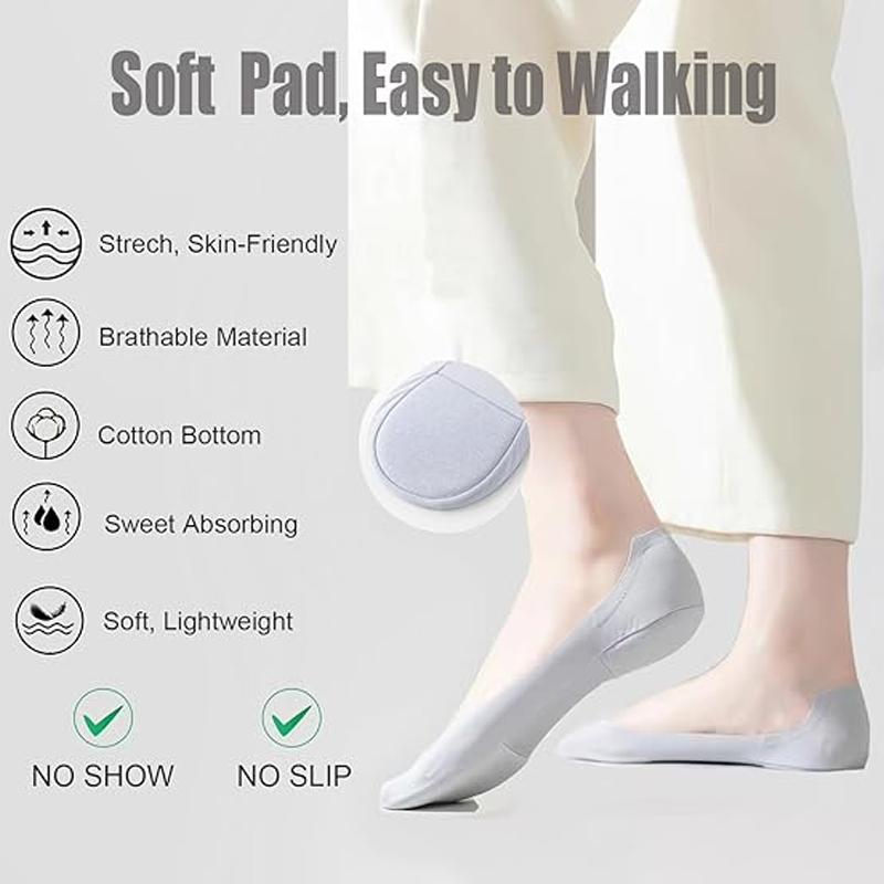 Breathable Women's Sneaker Socks – Low-Cut, Cushioned and Comfortable