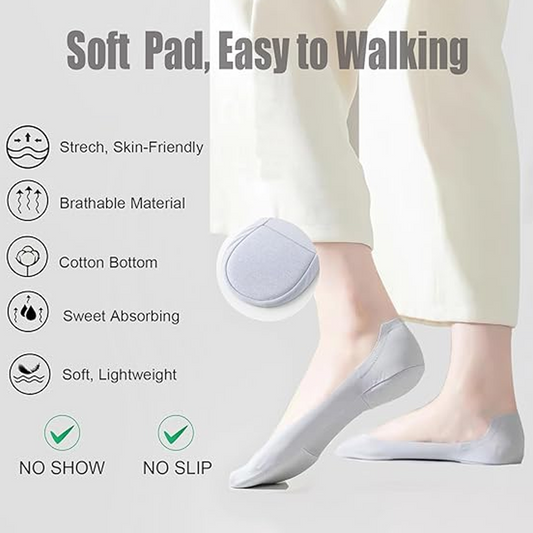 Breathable Women's Sneaker Socks – Low-Cut, Cushioned and Comfortable