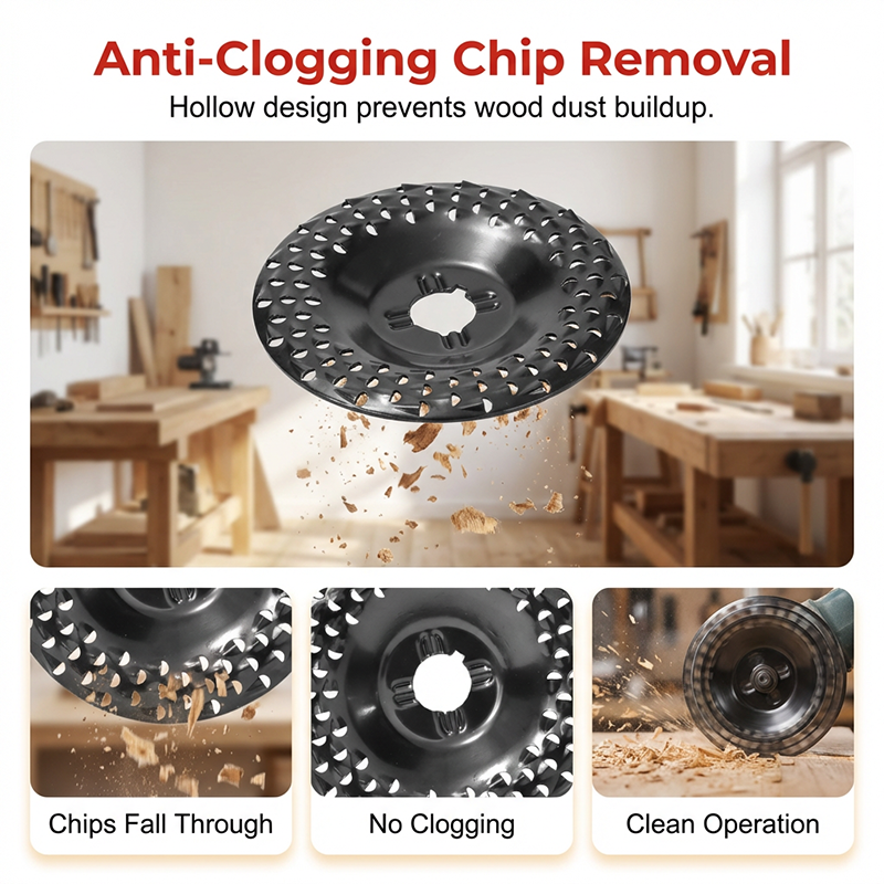 Heavy-Duty Wood Carving Disc – Angle Grinder Attachment for Shaping & Polishing