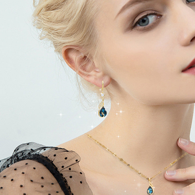 ✨ LIMITED-TIME 50% OFF! 🦚 Phoenix Earrings – Peacock Design, CZ Gems, Lightweight, Gift 🎁