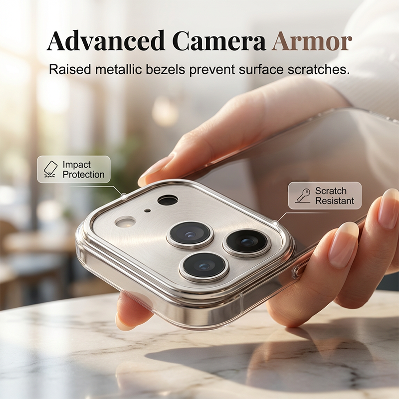 Radiant Gradient Sparkle Case – Radiant, Slim, Anti-Slip with Lens Protection