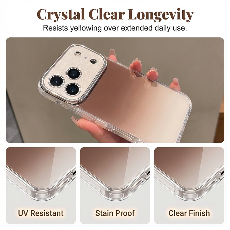 Radiant Gradient Sparkle Case – Radiant, Slim, Anti-Slip with Lens Protection