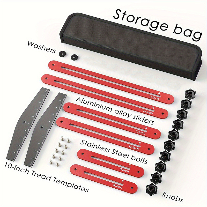 ⏳Time-Limited Special⏰Adjustable Stair Tread Template Tool Set