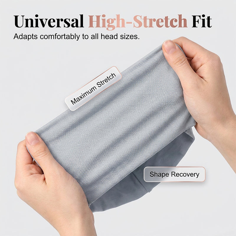 ✨ Soft Stretch Turban Cap – Milk Silk, Anti-Slip, Multi-Use ✨