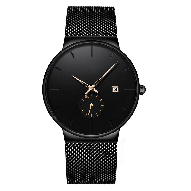 Men's Minimalist Waterproof Quartz Watch