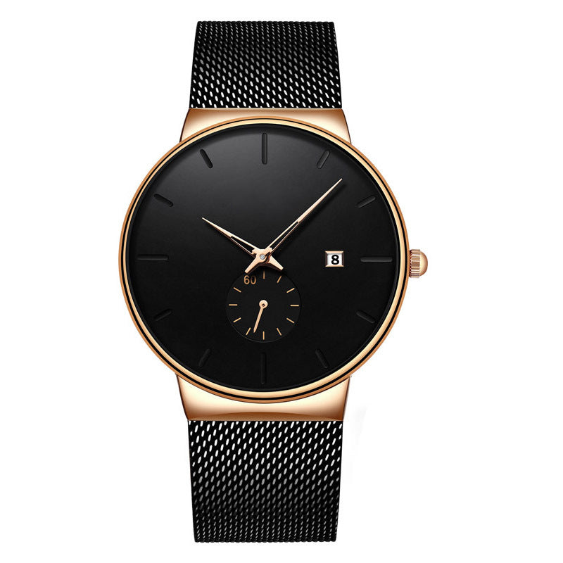 Men's Minimalist Waterproof Quartz Watch