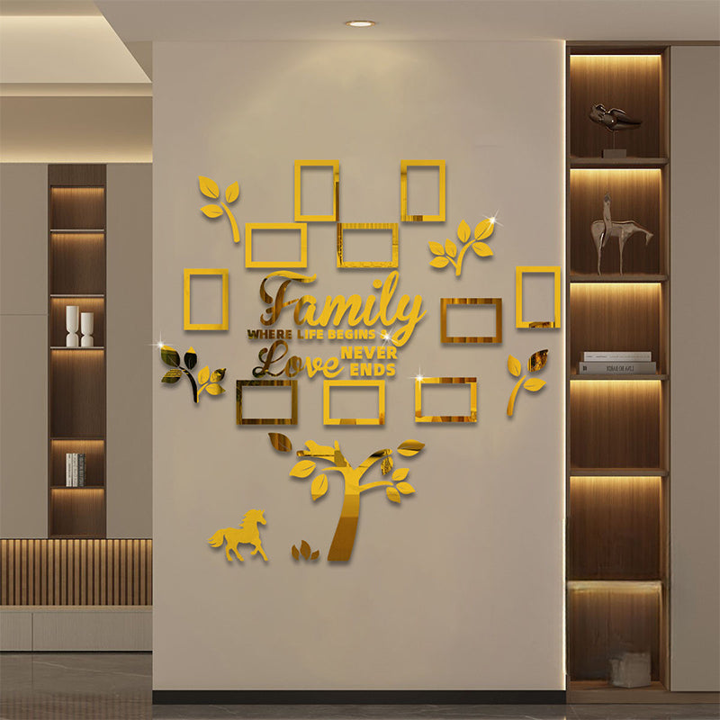 🌳 LIMITED-TIME 50% OFF! ✨ 3D Family Tree Photo Frame Wall Sticker – Modern, Glossy, Self-Adhesive 🏡