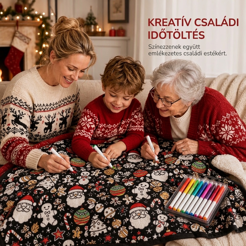 👨‍👩‍👧 A family-friendly DIY colouring blanket for all ages