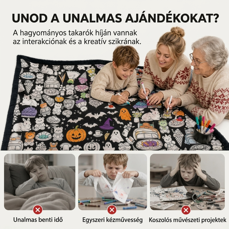 👨‍👩‍👧 A family-friendly DIY colouring blanket for all ages