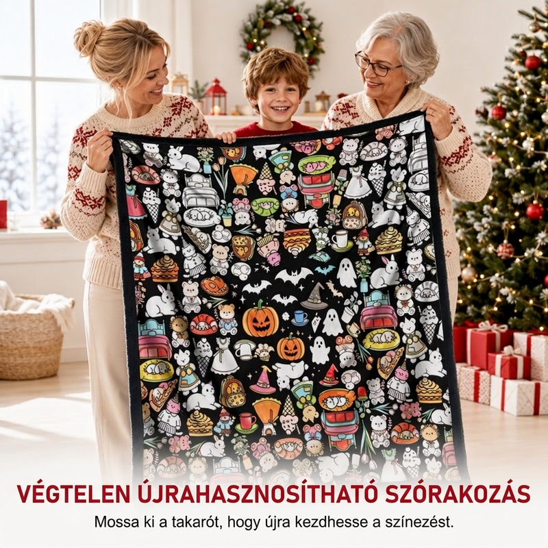 👨‍👩‍👧 A family-friendly DIY colouring blanket for all ages
