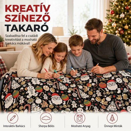 👨‍👩‍👧 A family-friendly DIY colouring blanket for all ages